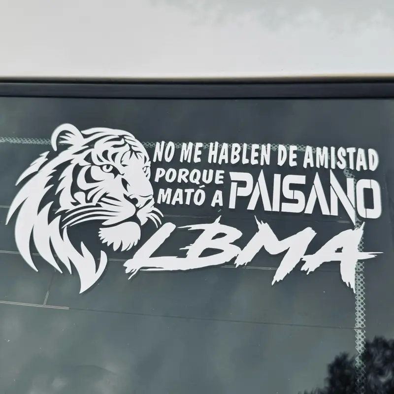 LBMA – Tigre Letal | Sticker de Lealtad y Advertencia