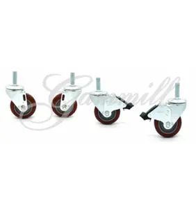 Gammill Swivel Casters for Table – Set of 4 (2 Locking / 2 Non-Locking)