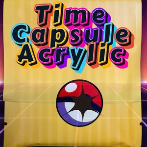 Time Capsule Acrylic Card - 1 Anime Acrylic Card Per Pack with Vibrant Design and Durable Material