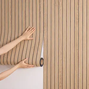 Self-Adhesive Vinyl Wallpaper Roll/3 Rolls, 3D Tear-And-Stick Wall Covering Decor, Thick Anti-Collision Soundproof, Easy DIY Ceiling Home Decoration