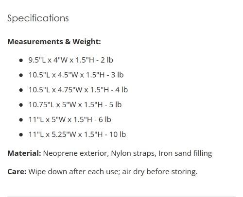 Ankle Weights