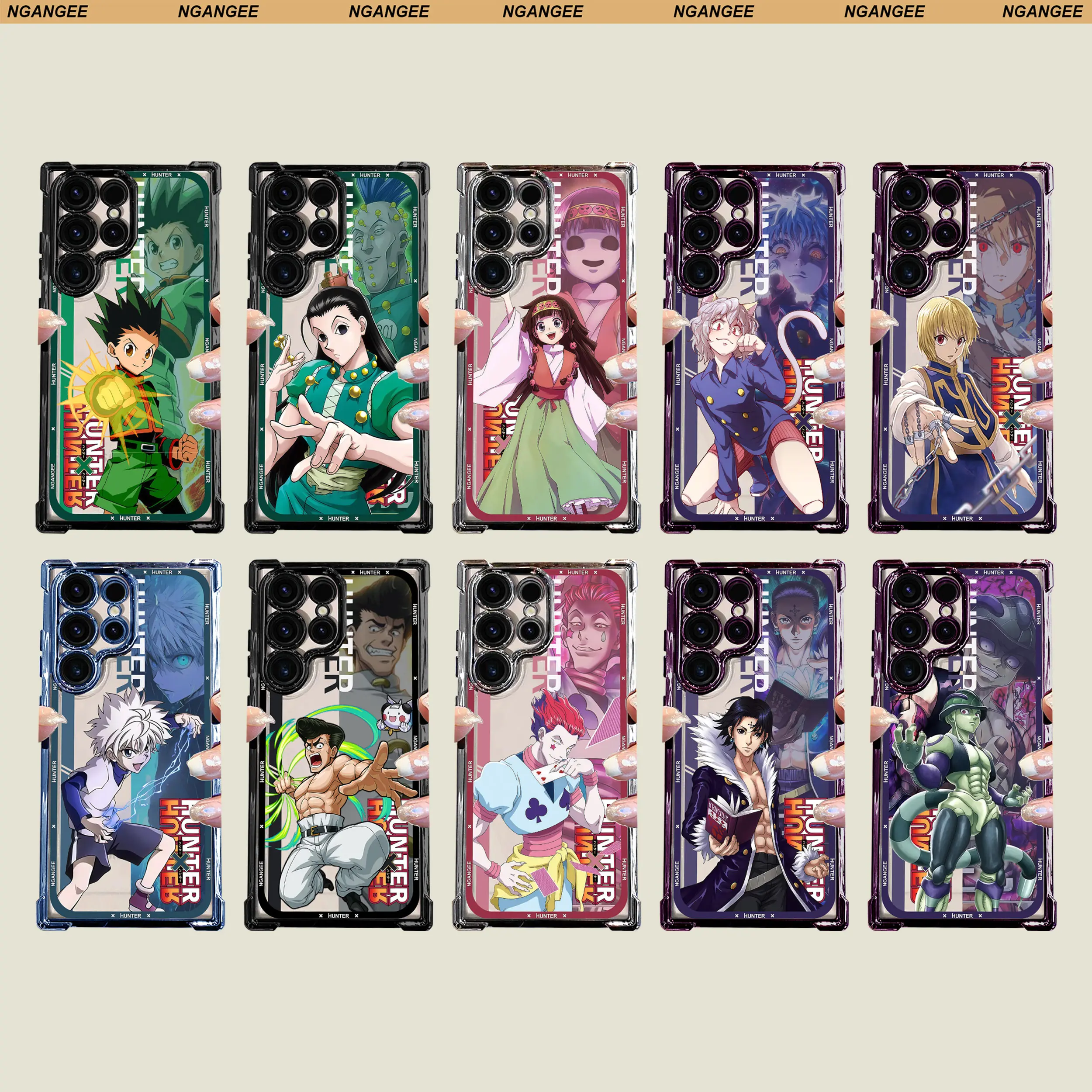 NganGee Anime-Style Smartphone Cellphone Casing for Samsung Galaxy S22-S25, S22PLUS-S25PLUS, S22ULTRA-S25ULTRA - Multi-Model, Vibrant Character Artwork, Perfect Fit Protection for Anime Fans QZLR1-10