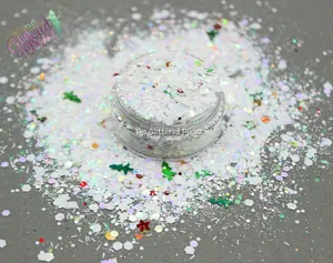 WHITE CHRISTMAS Glitter mix -Holiday/Winter collection-