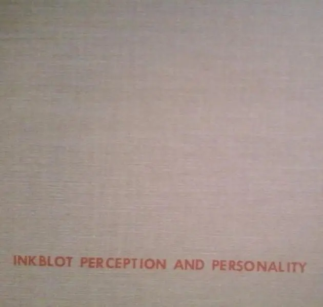 USED-Inkblot Perception and Personality: Holtzman Inkblot Technique (Hogg Foundation Research) by Wayne H. Holtzman (Hardcover)