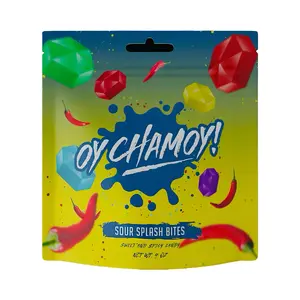 Oy Chamoy! Chamoy Covered Mexican Candy Gummy Candy (4 Oz.), Sweet, Spicy Snack Bonbon Flavor Sour, Dulces Mexicanos, Chamoy Covered