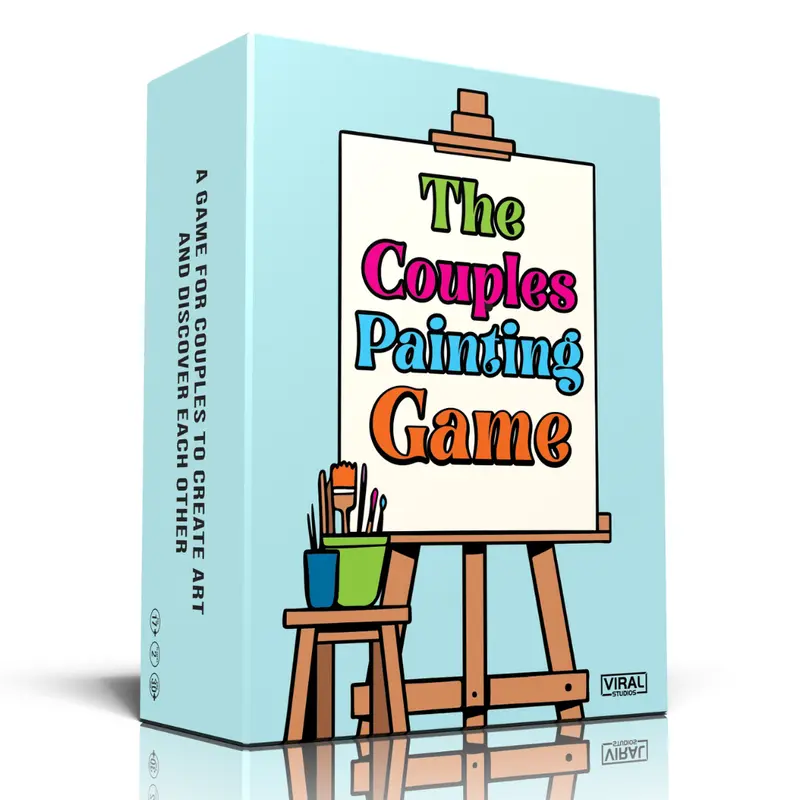 The Couples Painting Game – Fun Date Night Activity | Romantic Game with Prompts & Questions | Creative Couples Gift Idea for Him & Her | No Art Skills Needed | 2 Players