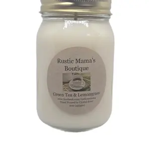 Rustic Mama's Boutique Green Tea & Lemongrass 100% Soy Wax
