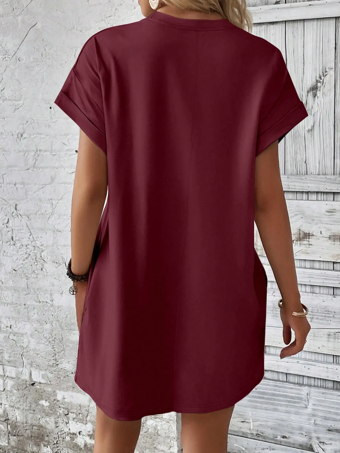 chinese dress ladies Happy Go Lucky T-Shirt Dress Cream Cream / Small