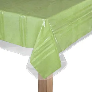 Clear Plastic Tablecloth Protector, Table Cloth Vinyl (54" x 54")