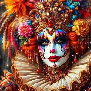 Diamond Mosaic Joker Portrait Cross Stitch Embroidery Character DIY Diamond Painting Picture Rhinestones Handicraft