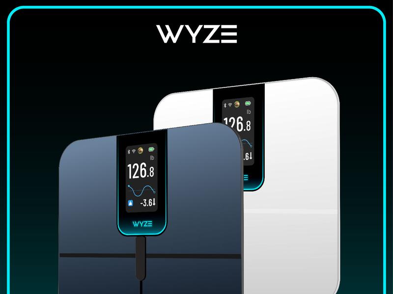 Wyze Scale Ultra &mdash; Wi-Fi Smart Weighing Scale, Huge 4.3" Screen &mdash;  Step-On Body Composition Measurements (Track Weight, BMI, Fat/Fit Goals)