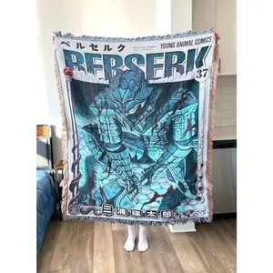 Anime Woven Blanket | Custom Tapestry Throw for Wall | Awesome Gift for Fans and Collectors Woven Blanket Woven Blanket