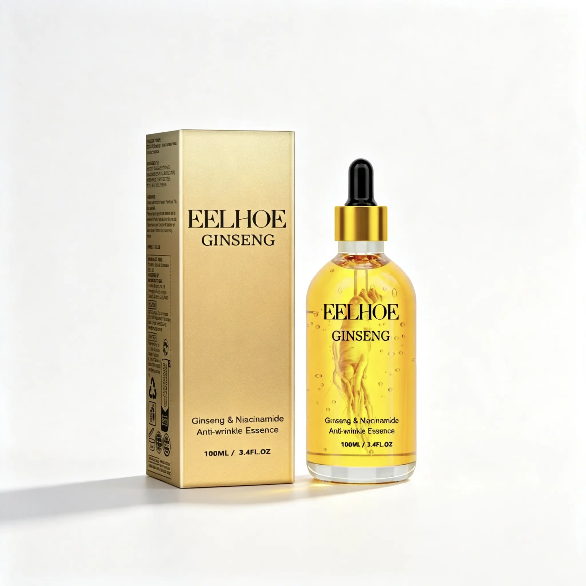 EELHOE Ginseng & Niacinamide Anti-Wrinkle Essence 100ML 3.4FL.OZ for Radiant Skin Care