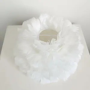 Stylish Smoke Color Fabric Lampshade with Lace Trim, Handmade Lamp Shade with Fixed Support for Wave Edge, Perfect Home Decor Accent