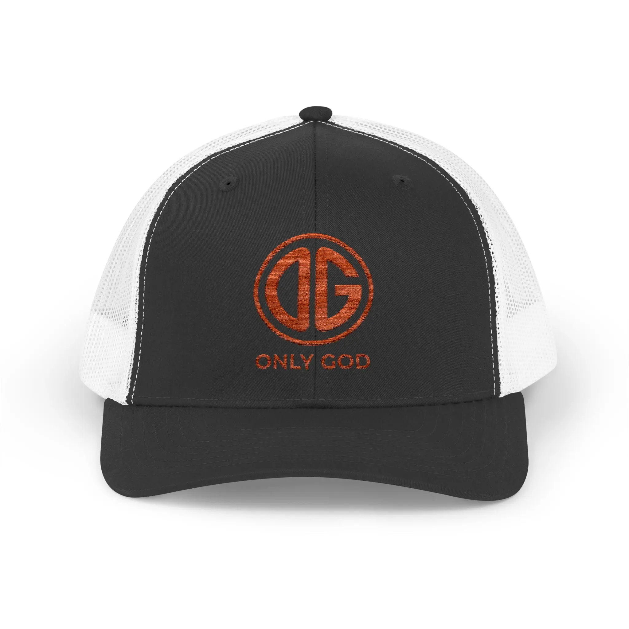 Only God Logo Snapback Trucker Cap — Embroidered OG Faith Baseball Hat