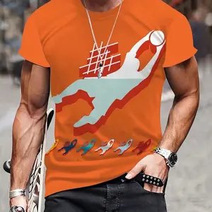 Flying Basketball Street T Shirt 3D Printed SoftSmooth Men’s Popular Wear Large Menswear Top Tshirt