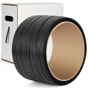 PP Strapping Banding Roll - 1000ft x  1/2 ''  PP Strapping Roll - Banding Strapping Kit & Pallet Strapping Kit - 400lb Break Strength - Includes PP Strapping Roll & Self-Dispensing Box