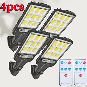 Solar Street Lights,8/4 Pack with Motion Sensor,108 COB Reflective LED Safety Wall Lights,Equipped with Remote Control, 3 Working Modes,Suitable for Garden,Yard,Porch,Garage Spotlights,Thanksgiving, New Year,Christmas Gift—Light Up Your Home