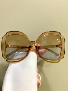 Unisex Fashionable Large Frame Glasses, Trendy Casual Eyeglasses for Everyday Use, Fashion Decorative Glasses