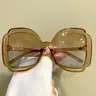 Unisex Large-Frame Square Mirrored Glasses, Trendy Casual Eyeglasses for Everyday Use, Fashion Decorative Glasses, Stylish Glasses