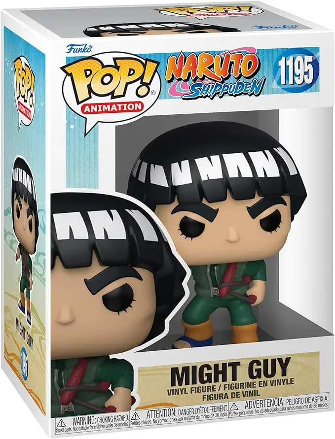 Funko Naruto Shippuden Series Might Guy #1195 Vinyl Figure, Anime Collectible Figurine with Signature Outfit, Unique Identifier for Collectors, New