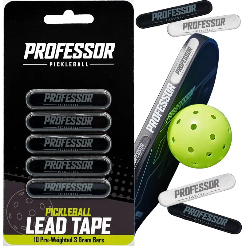 Pre-Weighted Lead Tape Bars (3g Each) - Pickleball Accessory for Pickleball Court, Super Stick Adhesive Back, Peel-Stick Setup, Precision Sweet Spot Tuning, Easy Removal, Edgeguard-Safe Customizable Ball Sports Tool