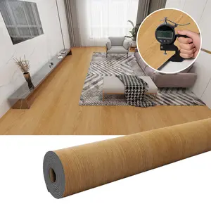 Light Thickened 3D Texture Vintage Simple Wood Grain Anti-Slip Self-Adhesive Floor Patch, Easy Remove & Replace, Waterproof, Wear-Resistant