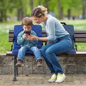 Outdoor portable folding seat cushion, multi-functional stadium seat, portable chair, lightweight cushion, integrated backrest
