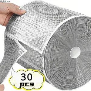30Pcs Double Layer Kitchen Dishcloth Set, Super Absorbent Microfiber Cleaning Cloths
