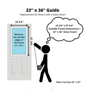Universal 22 x 36 Vented Glass and Frame - 1/2" Insulated Glass, White Frame, 7 Open Positions, Removable Screen, Improved Material Performance