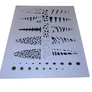 Lure Airbrush Stencil 10 Pattern Stencil with 2.5'' Patterns - Versatile Tool for Various Artistic Applications