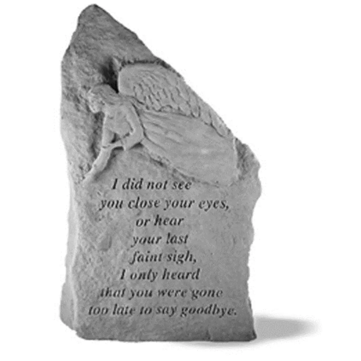 Kay Berry Inc. Angel Memorial Plaque - "I Did Not See You Close Your Eyes" Message, 14.75 in x 8.5 in Home Decor Sign, Signs