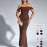 Parthea One-Shoulder Ruched Slim Fit Backless Boning Corset Mesh Dress, Drapey One Shoulder Dress, Backless Dress for Parties, Gatherings, Dates, Corset Evening Dress