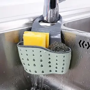 Adjustable Dual-Layer Quick-Release Sink Tray, Durable Polycarbonate Kitchen Bathroom Organizer, Includes Drain Basket, No Power Needed