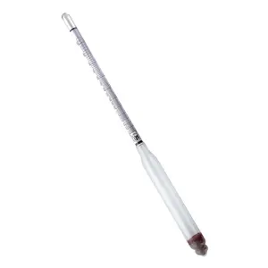Alcohol hydrometer (0–200 proof), alcohol proof tester for liquor, moonshine distilling — alcohol hydrometer for proofing distilled spirits
