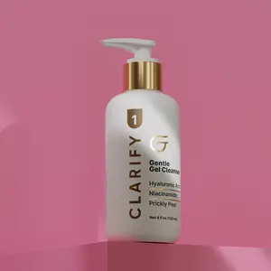 Groomie Gentle Face Gel Cleanser – Hydrates Skin, Soothes Redness & Strengthens Barrier – Niacinamide & Antioxidants for a Healthy Glow