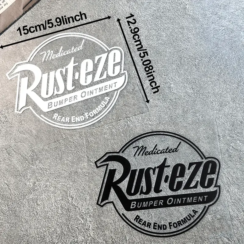 Rust-Eze Motorcycle Decals, For Reassembly And Fuel Tank Covering – Slider Vinyl Paper For Scooters With Car