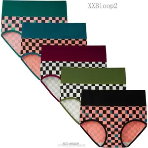 Women's High Waisted Underwear Cotton Panties Regular & Plus Size 5-PackFFMotionModeAAGlowHub30XXBloop210