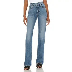 GRLFRND Melanie High Rise Boot Cut Jeans in Los Feliz