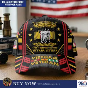 Premium Personalised Vietnam Veteran 3D Cap - DU110002