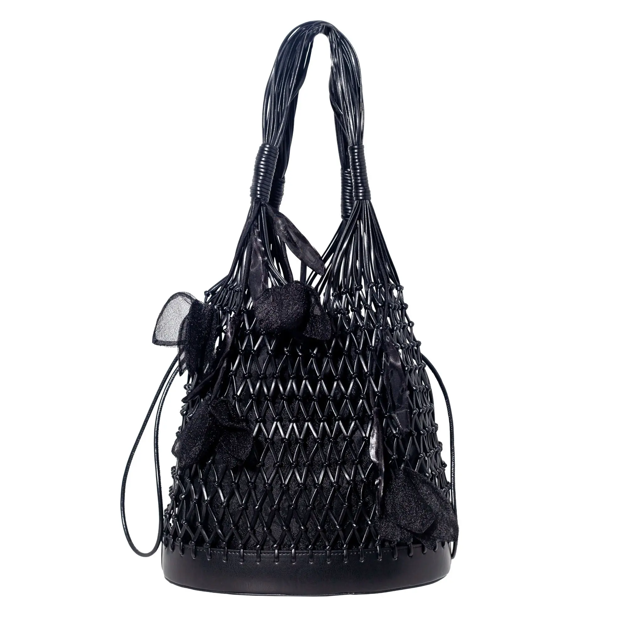 Secret Garden Macramé Tote Bag with Removable Pouch