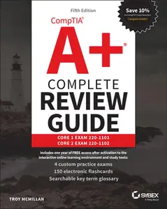 USED-Comptia A+ Complete Review Guide: Core 1 Exam 220-1101 and Core 2 Exam 220-1102 by McMillan, Troy (Paperback)