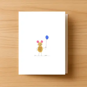 Happy Mouse Greeting Card