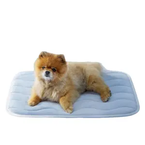 Washable Pet Bed Multifunctional Cooling Sleeping Pad Summer Heat Relief Mat For Dog Cat