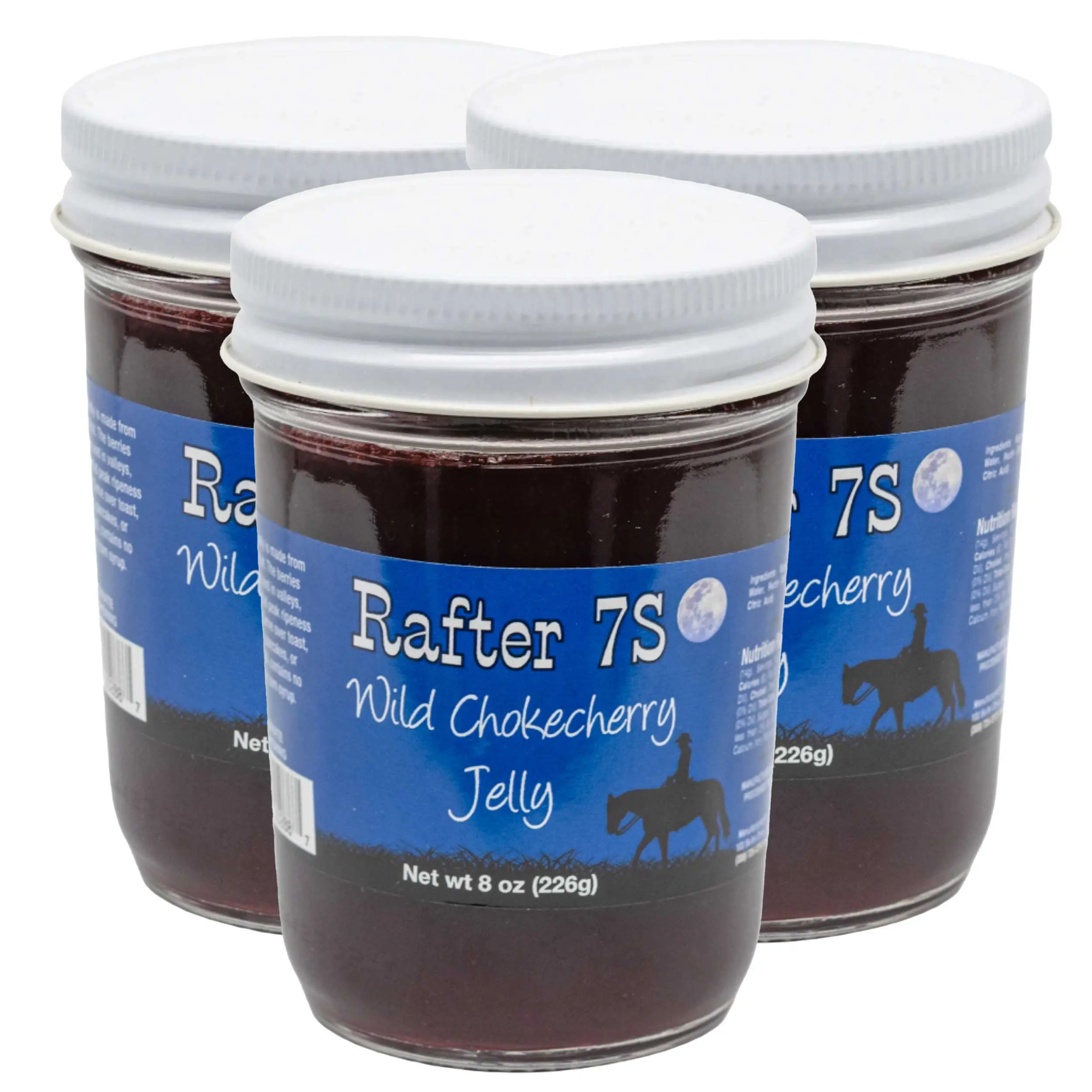Wild Chokecherry Jelly | Pack of 3 | 8 oz | Rafter 7S