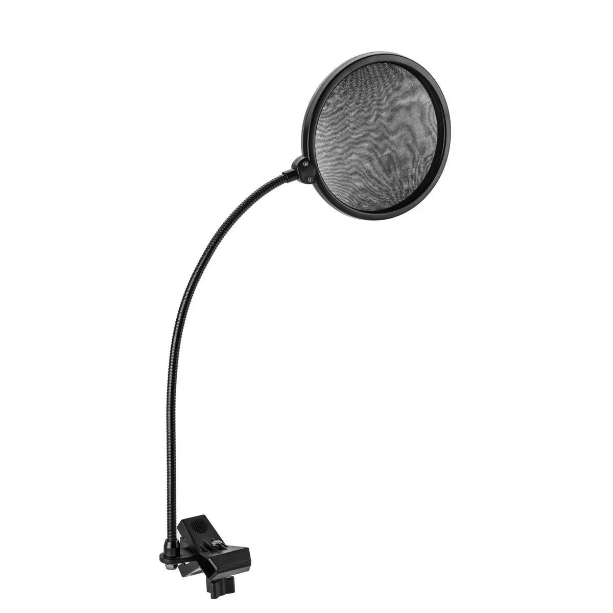 H&A Pop Filter with Clip-On Gooseneck, Audio Recording Equipment for Noise Reduction