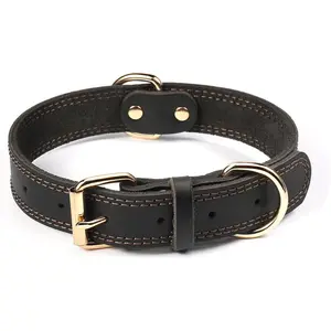 Genuine Leather Heavy Duty Dog Collar