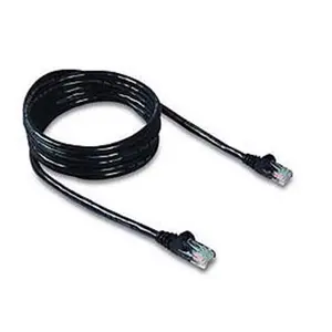 212 MAIN CAT6 Powersum Ethernet Network Cable, RJ45 Male-to-Male Connectors, 25ft Black, Compatible with Cable Documentation