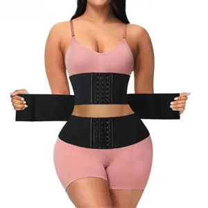 XS-3XL Waist Trainer Belt for Women 3 Segmented Underbust Hourglass Slim Belly Trimmer Tummy Cincher Corset Shapewear Womenswear Compression Adjustable Breathable Back Support Belt sauna exercise