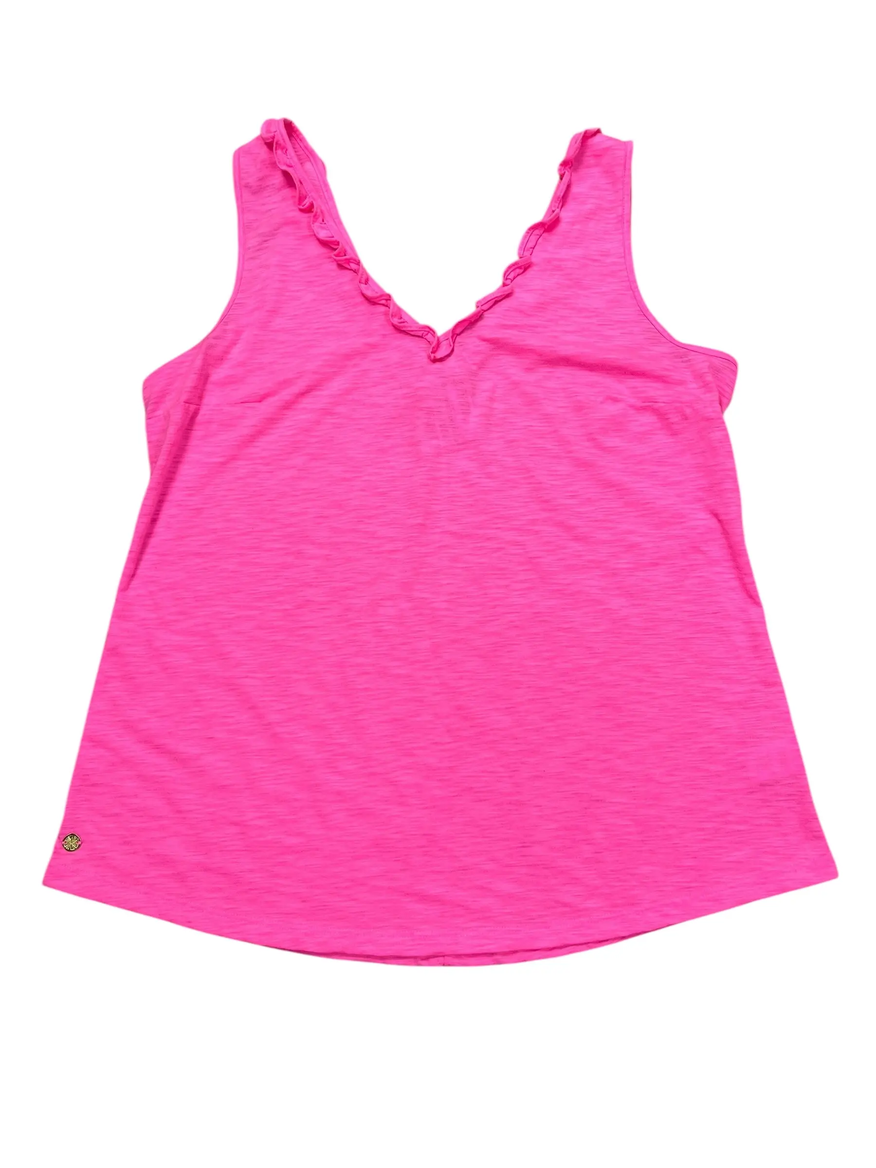 Tank Top Designer By Lilly Pulitzer In Pink, Size:L